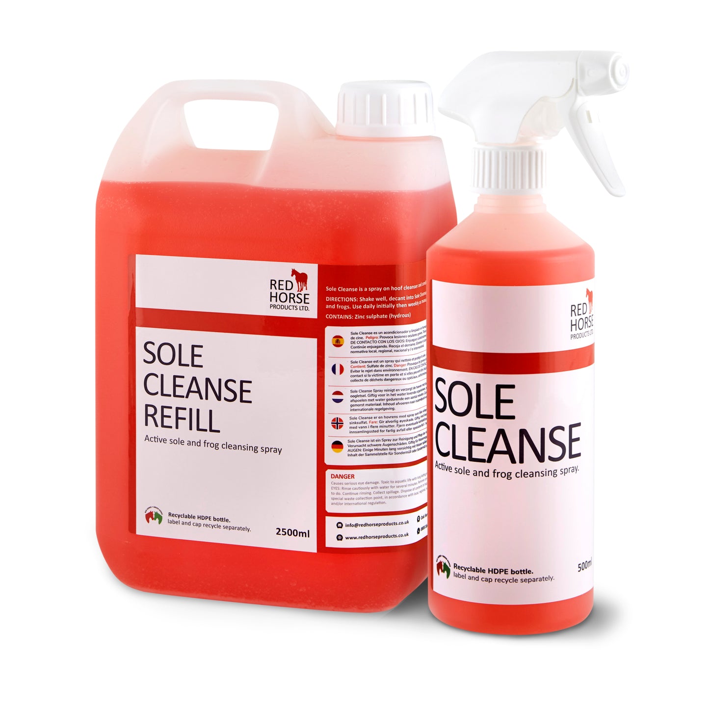 Red Horse Sole Cleanse 500ml image 1