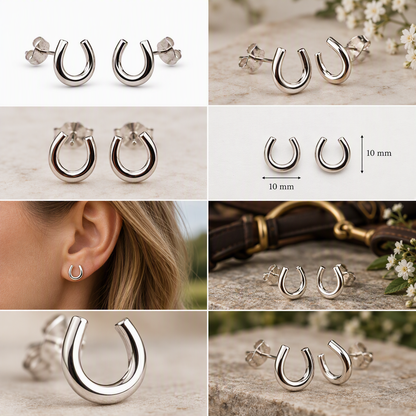 Horseshoe Stud Earrings